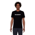 Mammut Wander-Tshirt Core Logo (aus recyceltem Polyester und organischer Baumwolle) schwarz Herren